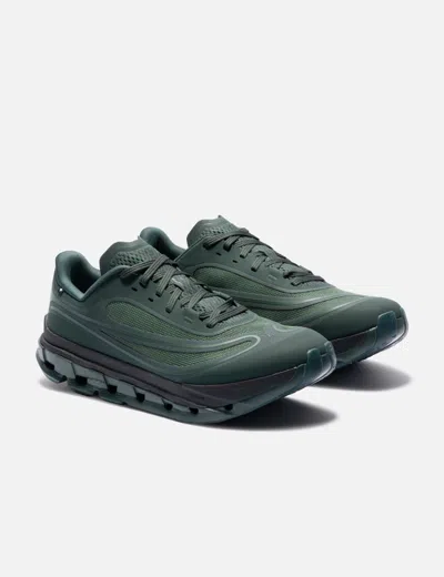 On Cloudflow 5 Ad Rubber-trimmed Mesh Sneakers In Green