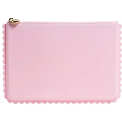 Stoney Clover Lane Jelly Scalloped Flat Pouch In Red