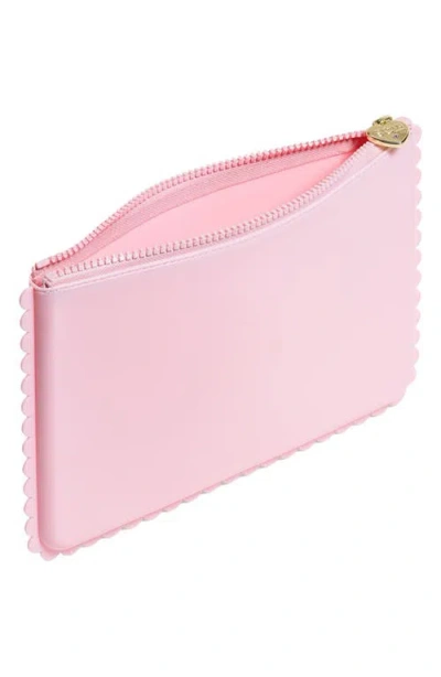 Stoney Clover Lane Jelly Scalloped Flat Pouch In Red