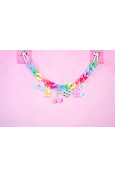 Bling2o Bling Rainbow Charm Tote In Brown