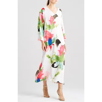 Natori Calypso Long Sleeve Nightgown In Multi