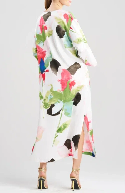 Natori Calypso Long Sleeve Nightgown In Multi