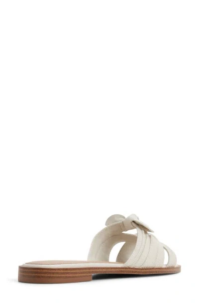 Aldo Sunbeam Knotted Slide Sandal In White