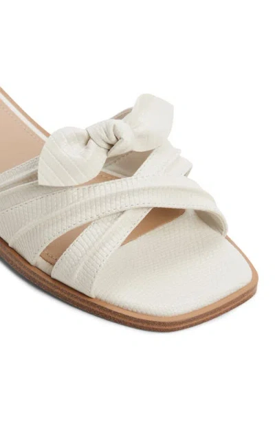 Aldo Sunbeam Knotted Slide Sandal In White