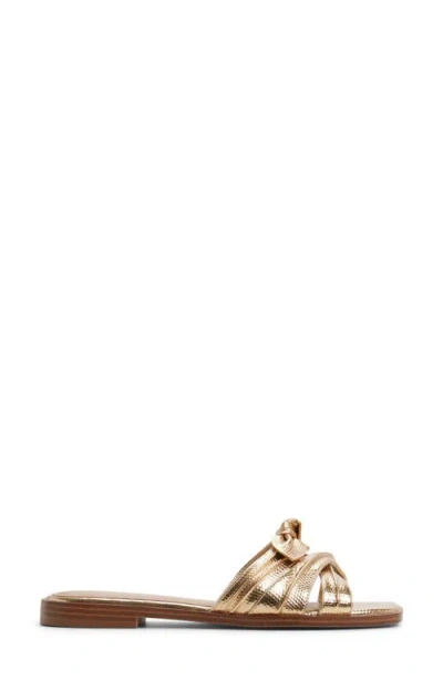 Aldo Sunbeam Knotted Slide Sandal In Blue