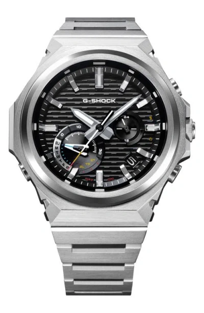 G-shock Gst-b1000d-2a Black Smartphone Linked Solar Bracelet Watch, 46.9mm X 44.2mm In White
