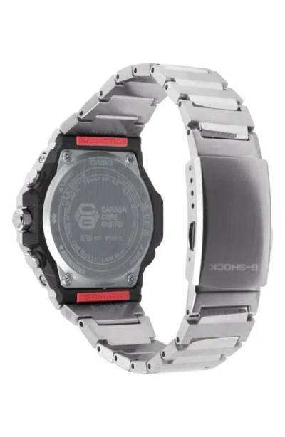 G-shock Gst-b1000d-2a Black Smartphone Linked Solar Bracelet Watch, 46.9mm X 44.2mm In White