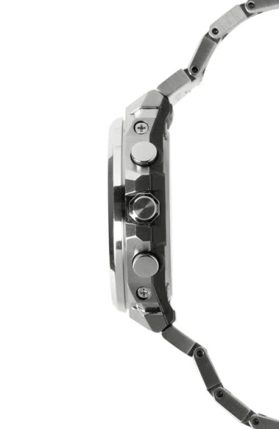 G-shock Gst-b1000d-2a Black Smartphone Linked Solar Bracelet Watch, 46.9mm X 44.2mm In White