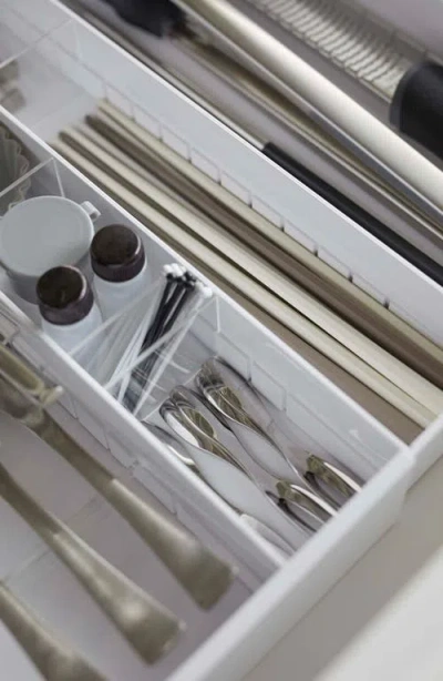 Yamazaki Expandable Cutlery Organizer In White