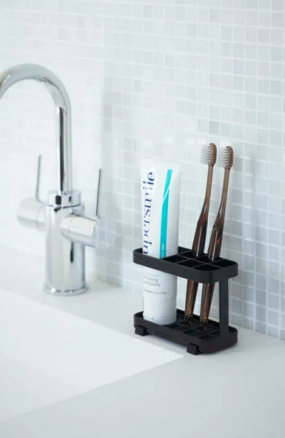 Yamazaki Toothbrush/toothpaste Stand In Black