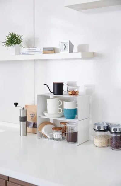 Yamazaki Stackable Countertop Shelf In White