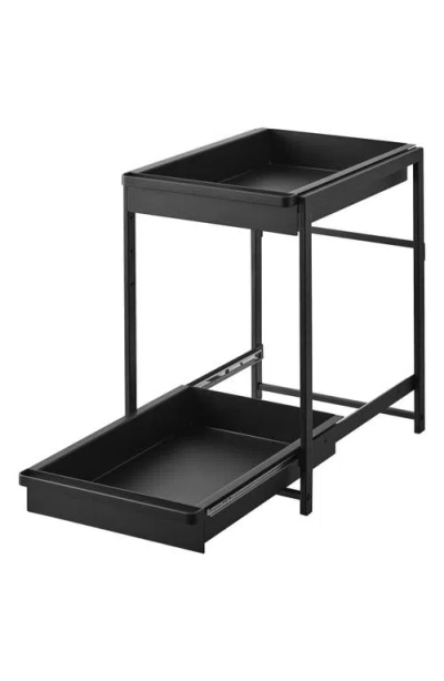 Yamazaki 2-tier Pull Out Shelf In Black