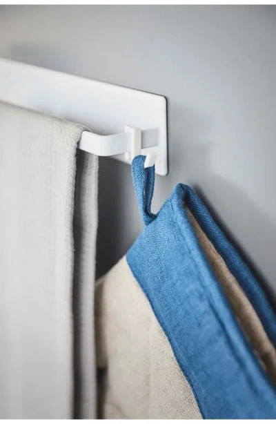 Yamazaki Magnetic Kitchen Towel Hanger In White