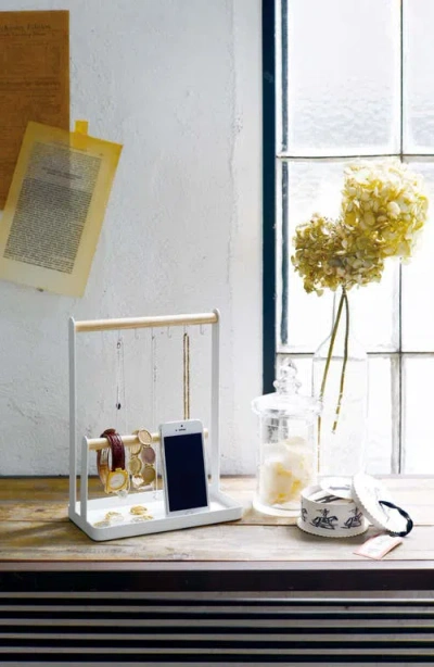 Yamazaki Jewelry/accessory Display Stand In White