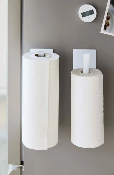 Yamazaki Magnetic Paper Towel Holder In White