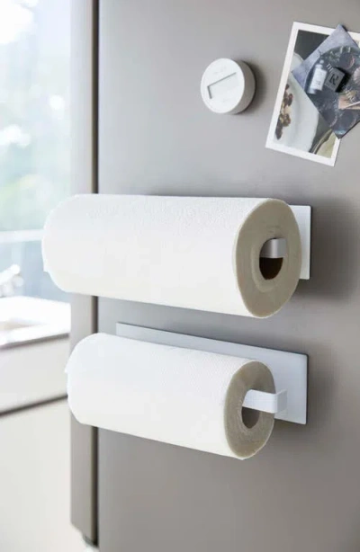Yamazaki Magnetic Paper Towel Holder In White