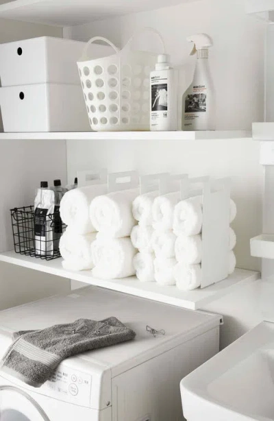 Yamazaki Towel Storage Organizer In White