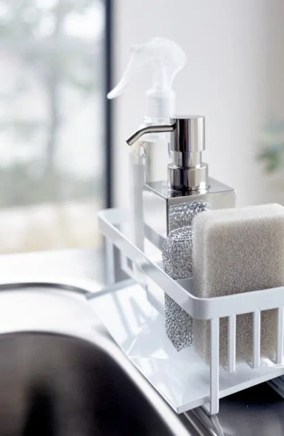 Yamazaki Sponge & Bottle Holder In White