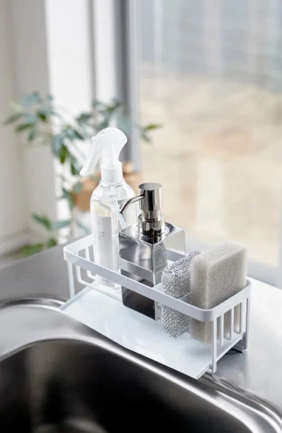 Yamazaki Sponge & Bottle Holder In White