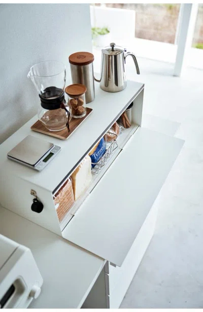Yamazaki Wide Bread Box In White