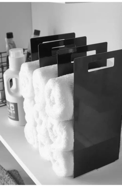 Yamazaki Towel Storage Organizer In Black