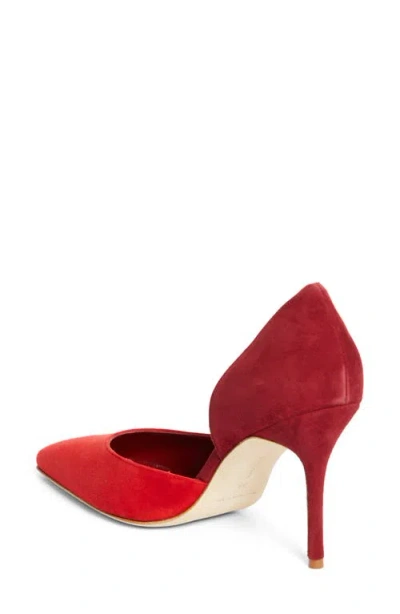 Manolo Blahnik Taylerbinu 90 Suede Pumps In Red