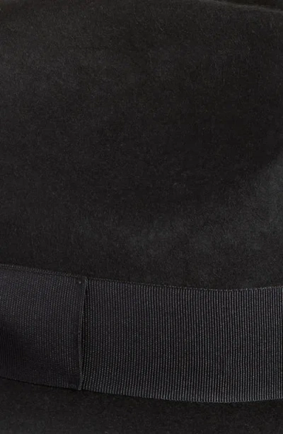 René Mantilla, New York Maison Wool Felt Fedora In Black