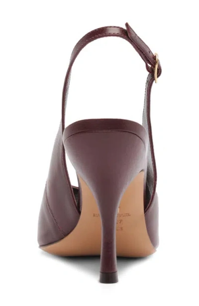 Arezzo Olivia Slingback Peep Toe Pump In Brown