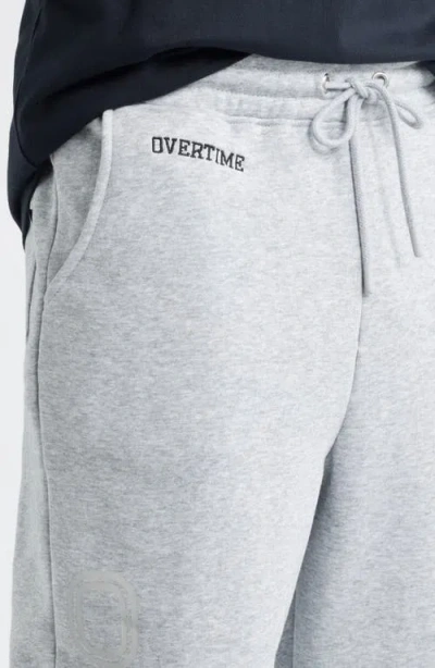 Overtime Classic Logo Drawstring Joggers In Gray