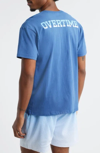 Overtime Ot Classic Gradient Logo Cotton Graphic T-shirt In Blue