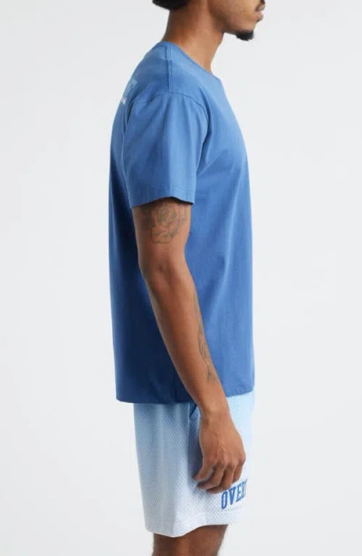 Overtime Ot Classic Gradient Logo Cotton Graphic T-shirt In Blue