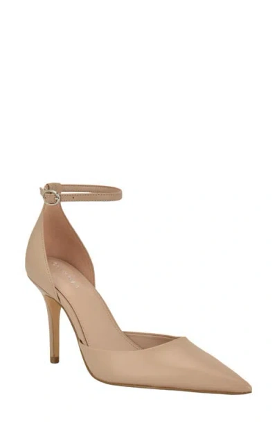 Calvin Klein Women's Olettia Ankle Strap Stiletto Pumps In Brown