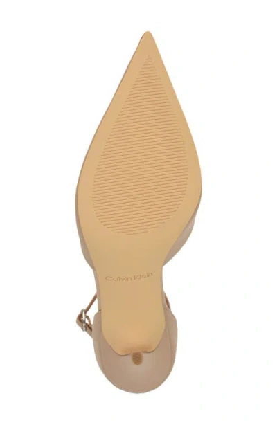 Calvin Klein Women's Olettia Ankle Strap Stiletto Pumps In Brown