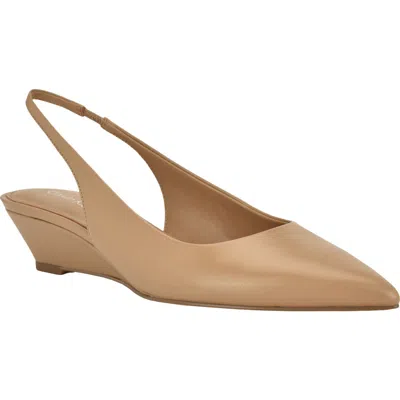 Calvin Klein Women's Mavalyn Tapered Low Wedge Slingback Pumps In Multi