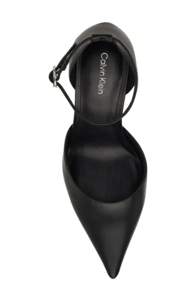 Calvin Klein Women's Olettia Ankle Strap Stiletto Pumps In Black