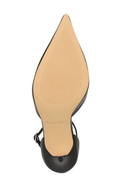 Calvin Klein Women's Olettia Ankle Strap Stiletto Pumps In Black