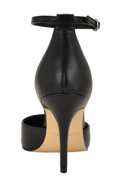 Calvin Klein Women's Olettia Ankle Strap Stiletto Pumps In Black