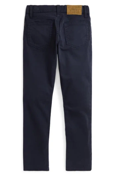 Polo Ralph Lauren Kids' 5-pocket Cotton Stretch Sateen Pants In Black