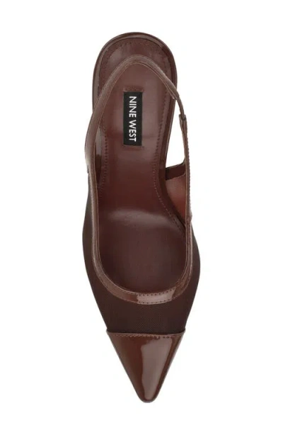 Nine West Women's Jermain Slingback Dress Pumps In Brown
