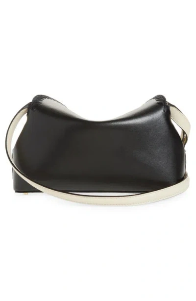 Totême Toteme T-lock Embroidered Leather Clutch In Green