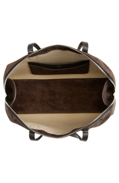 Totême Toteme Medium Day Suede Tote In Pattern