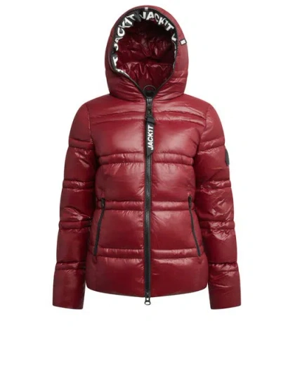 Jack1t R4d Tramline Racer Hooded Puffer Jacket In Multi
