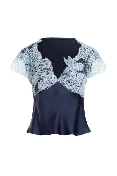 Scarlett Gasque The Jayne Top In Blue
