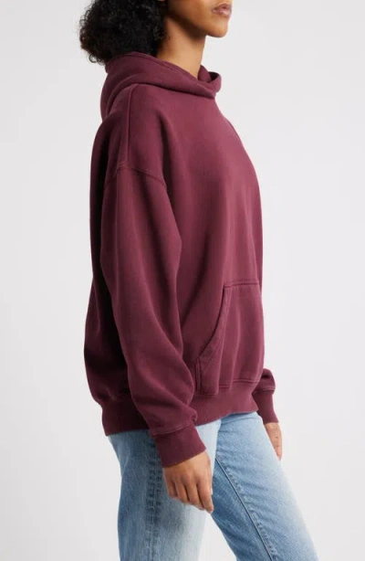 Pacsun Core Washed Hoodie In Burgundy