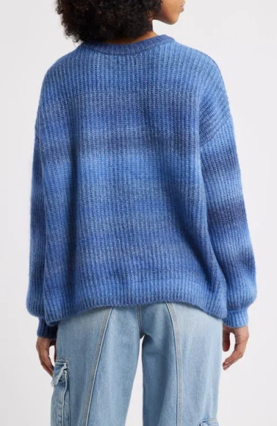 Pacsun Alexia Oversize Rib Sweater In Blue