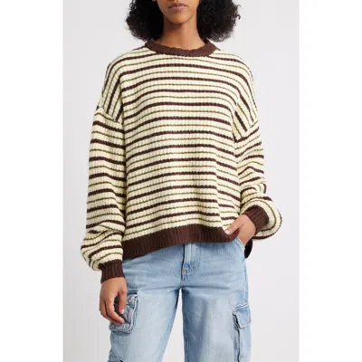 Pacsun Alexia Oversize Rib Sweater In Neutral