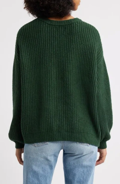 Pacsun Alexia Oversize Rib Sweater In Green