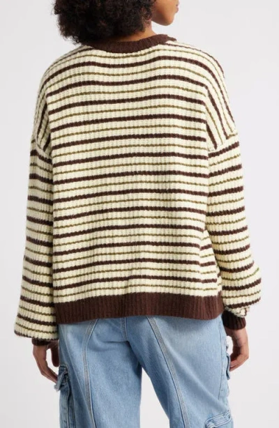 Pacsun Alexia Oversize Rib Sweater In Neutral