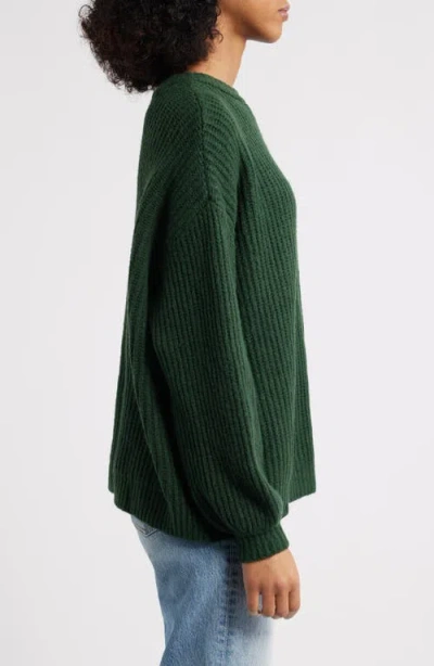 Pacsun Alexia Oversize Rib Sweater In Green
