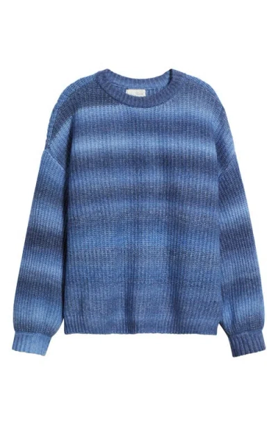 Pacsun Alexia Oversize Rib Sweater In Blue